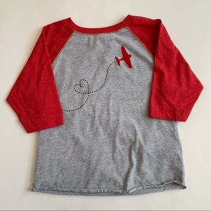 Valentines Airplane Raglan